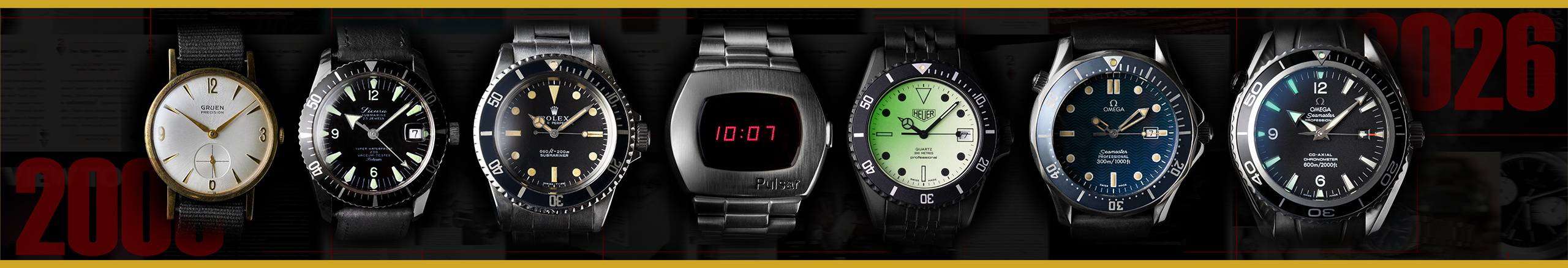 James Bond Watches website banner 2026